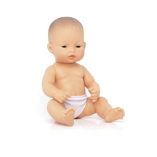 Miniland 31036 Baby Aziatisch Meisje Zak zonder Ondergoed, 32 cm
