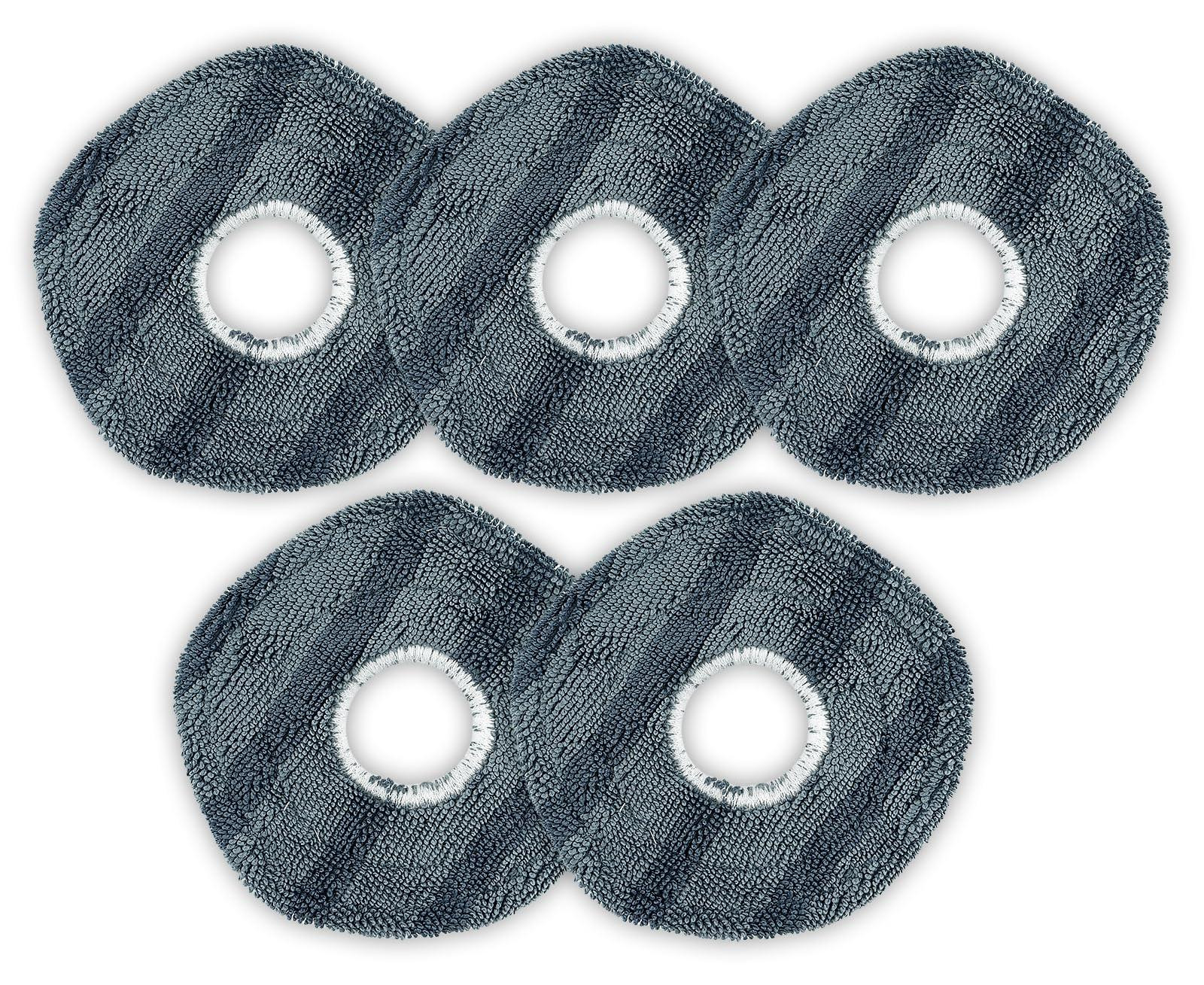 Dripio Wisserviltpads voor Eufy X10 Pro Omni, 5 stuks, wasbare microvezel