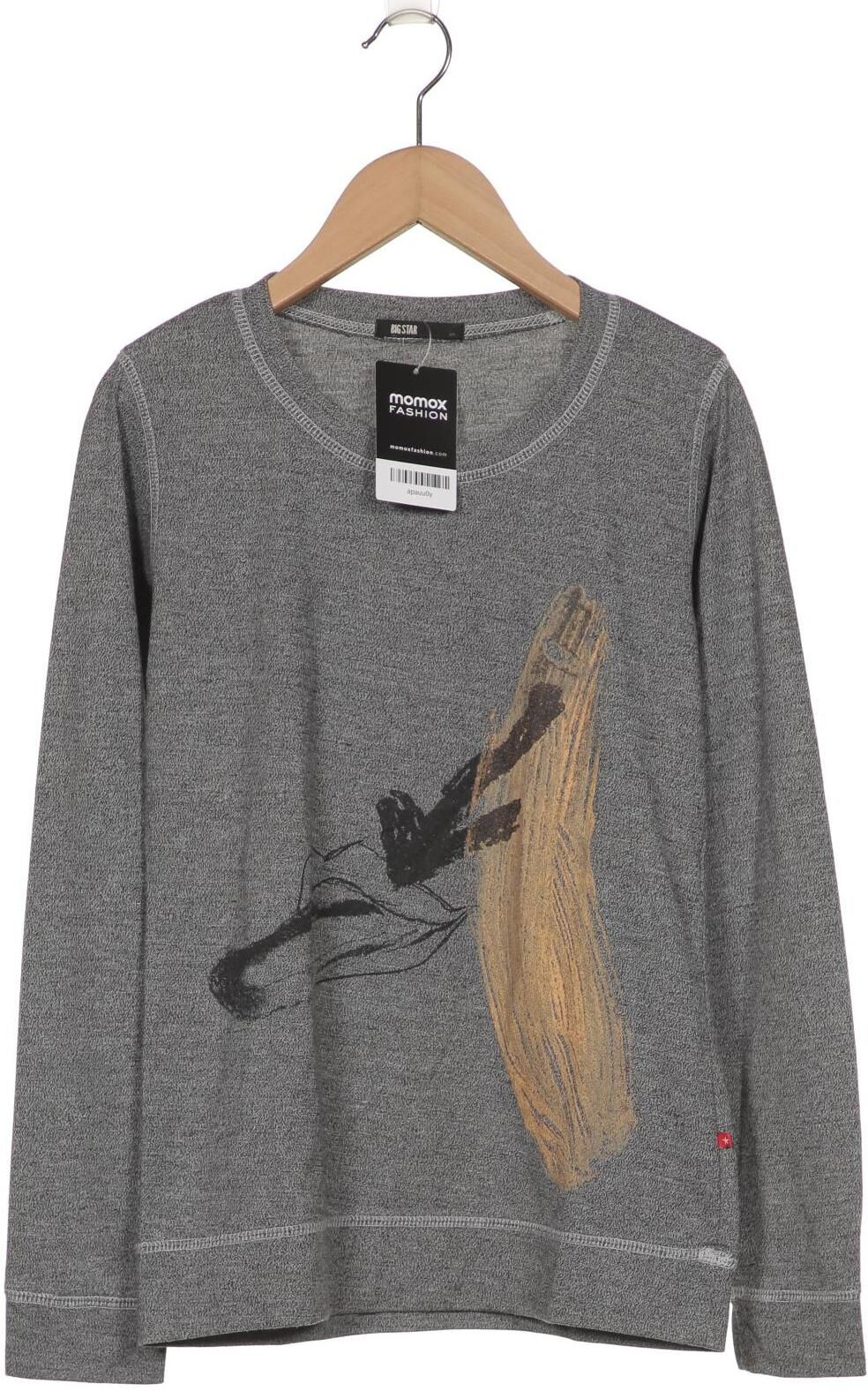 BIG Star Damen Langarmshirt, Grau, Gr. S, kein / Etikett - Second Hand