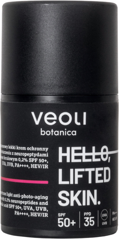 Veoli Botanica Hola, Lifted Skin Crema solar antiedad 50mL SPF50+