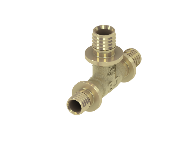 Tece flex T-Stück reduziert Standard Messing, Dim. 50 x 32 x 50, 760526 760526