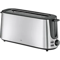 Cilio Toaster CLASSIC Langschlitz, Toaster, Schwarz, Silber