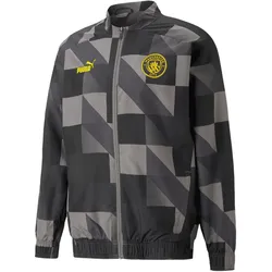 Puma, Herren, Laufjacke, preatch joggingjacke anchester city 2022/23 (M), Schwarz