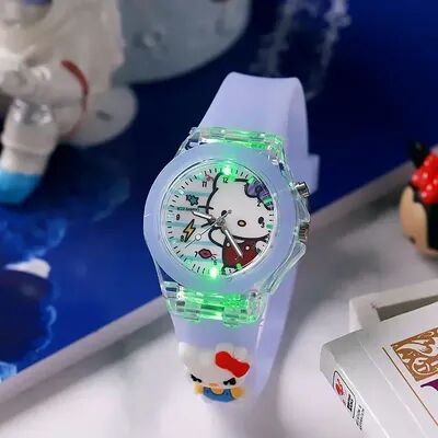 Tiny Tots Teens Trends Mickey Mouse Children's Flash Light, Disney Minnie Watch, Cartoon Doll, Boys Girls Birthday Gift Idea white