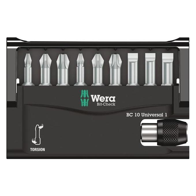 Wera Bit-Check 10 Universal 1 (Kreuz Pozidriv PZ) (5056161001)