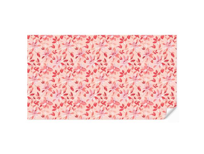 OnlyWow Tapete - Botanisch - Blumen - Rot - 450x240 cm, Koralle, Papier, Rechteckig, 450x240 cm, Tapeten & Wandverkleidungen, Vliestapeten