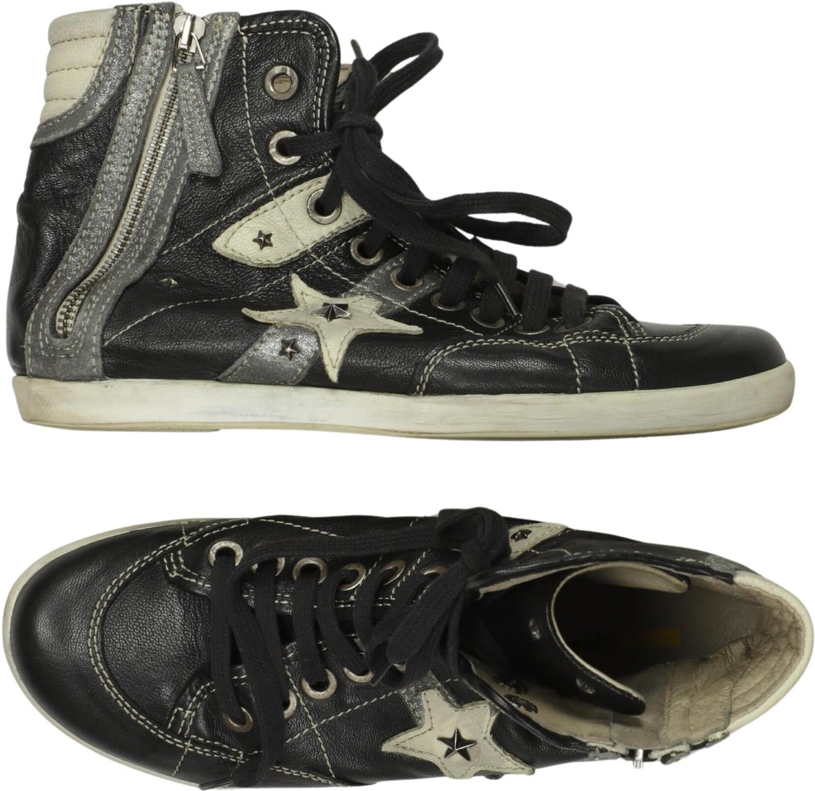 manas Damen Sneaker, Mehrfarbig, Gr. EU 39, Leder - Second Hand