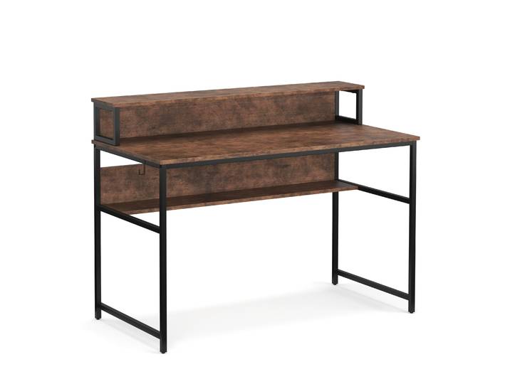 Schreibtisch Vintage BONITA mit erhöhter Ablage 120 x 60 x 91 cm