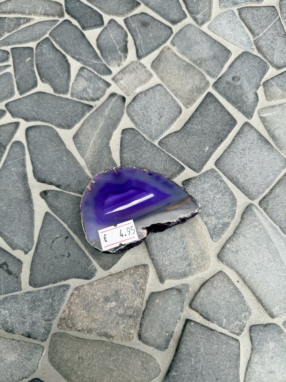 GemWood Kleine Paarse Agaat Plak