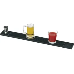 PADERNO  Abtropfmatte Gummi, schwarz, Länge: 680 mm, Breite: 80 mm