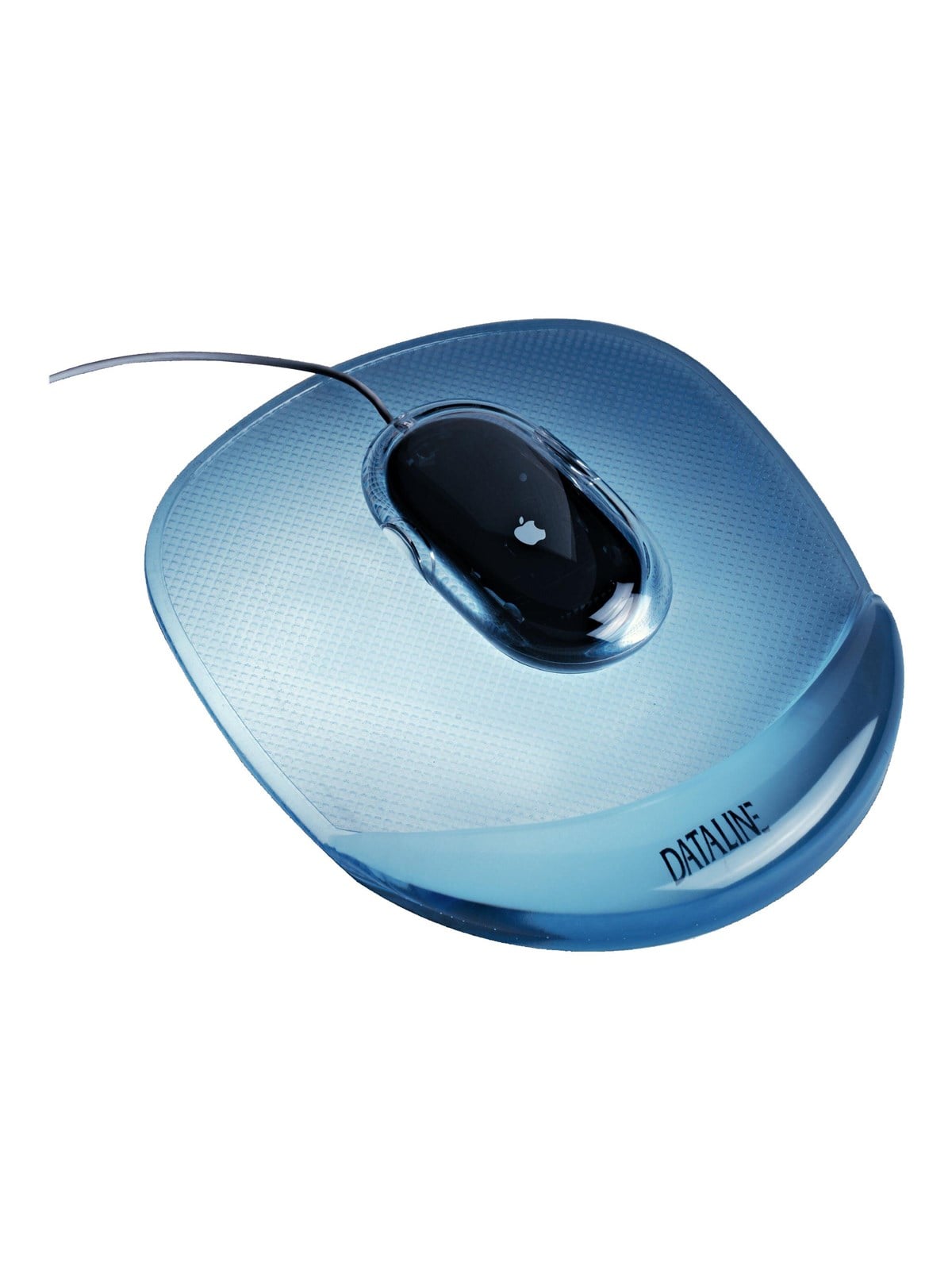 Esselte Gel Rest Crystal Mauspad Blau Transparent