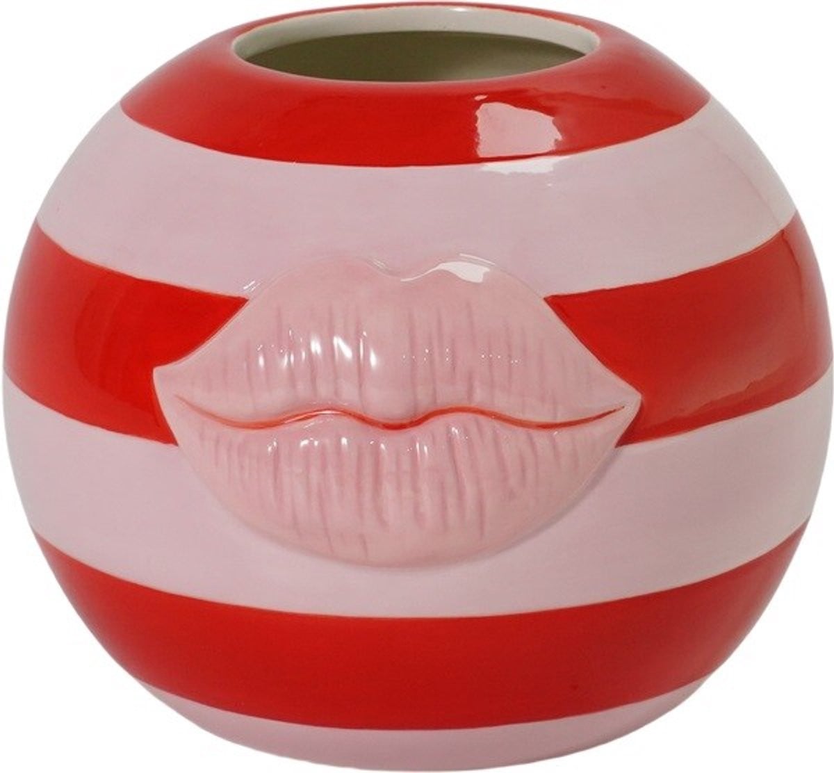 Aardewerk vaas Sphere Kiss