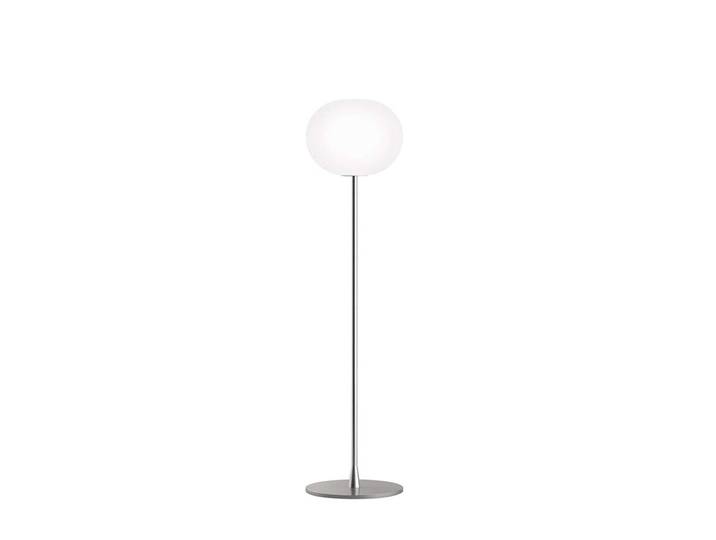 FLOS lampadaire GLO-BALL (H 135 cm, base argent - verre et métal)