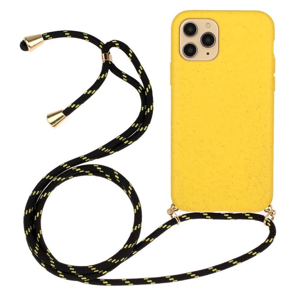 Cover-Discount iPhone 15 Pro - Eco-Friendly Hülle mit Kette gelb (Apple iPhone 15 Pro) (660144203B)