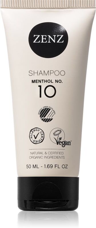 ZENZ Organic Menthol No. 10 shampoing pour cheveux et cuir chevelu gras 50 ml