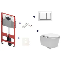 TECE Wand-WC Set für Vorwandmontage + SAT Brevis WC SIKOTS2W0
