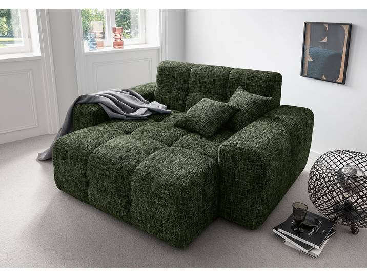XXL-Sessel Grün Strukturstoff Ruta 181 x 87 x 155cm