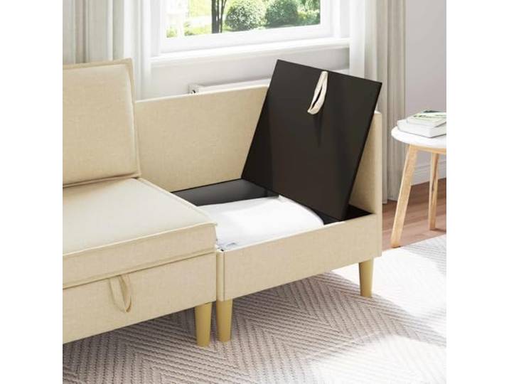 KTHLBRH Quadratischer Sitzsack aus braunem Stoff Kompensierte Struktur, ergonomischer Schaum, Kunststofffüße, einfache Reinigung, Verwendung im Innenbereich