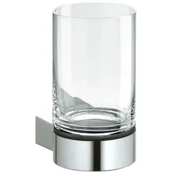 Keuco Plan Glashalter 14950019000 verchromt, mit Echtkristall-Glas
