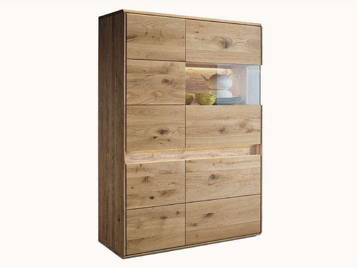Highboard Bassano - Variante 04 - Wildeiche