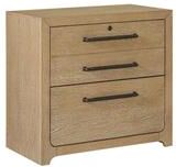 Martin Furniture Modern Wood Lateral File, Storage File Drawer, Office File Drawer, Fully Assembled, Light Brown