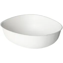 80x DUNI Pebble Bowl 500 ml Weiß ungeteilt