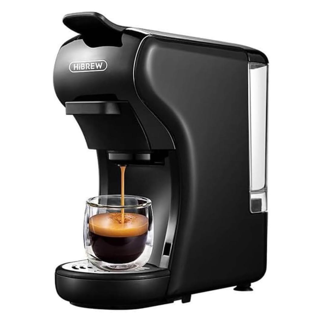 HiBREW 3-in-1 capsule coffee maker H1A 1450W (E.S.E., NESCAFÉ Dolce Gusto, NESPRESSO Original) (H1A-black)