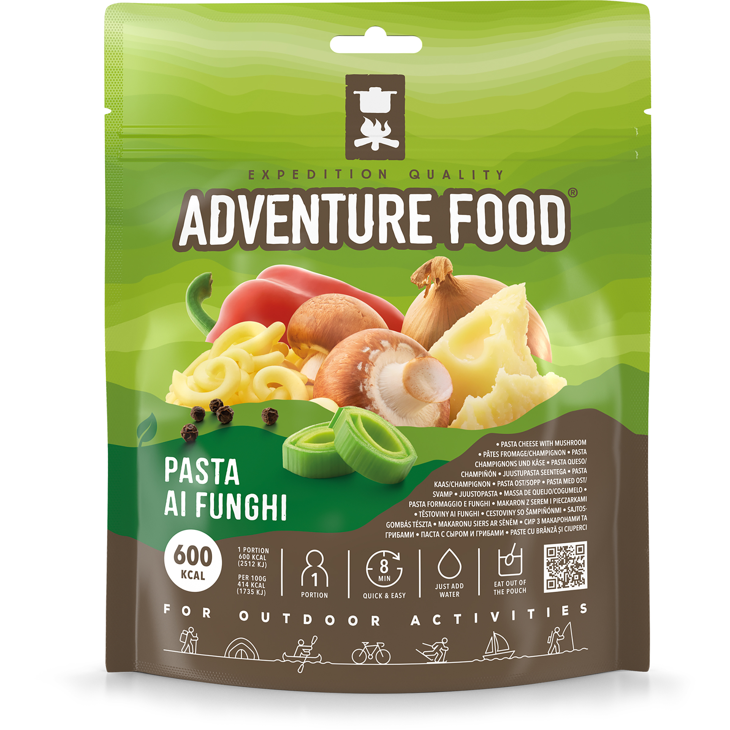 Adventure Food Pasta ai Funghi Trekkingnahrung Größe Einzelpackung