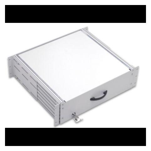 Ekivalan 19 "drawer 2U 400mm deep with key lock, black (BEACCTIR2U40BL)