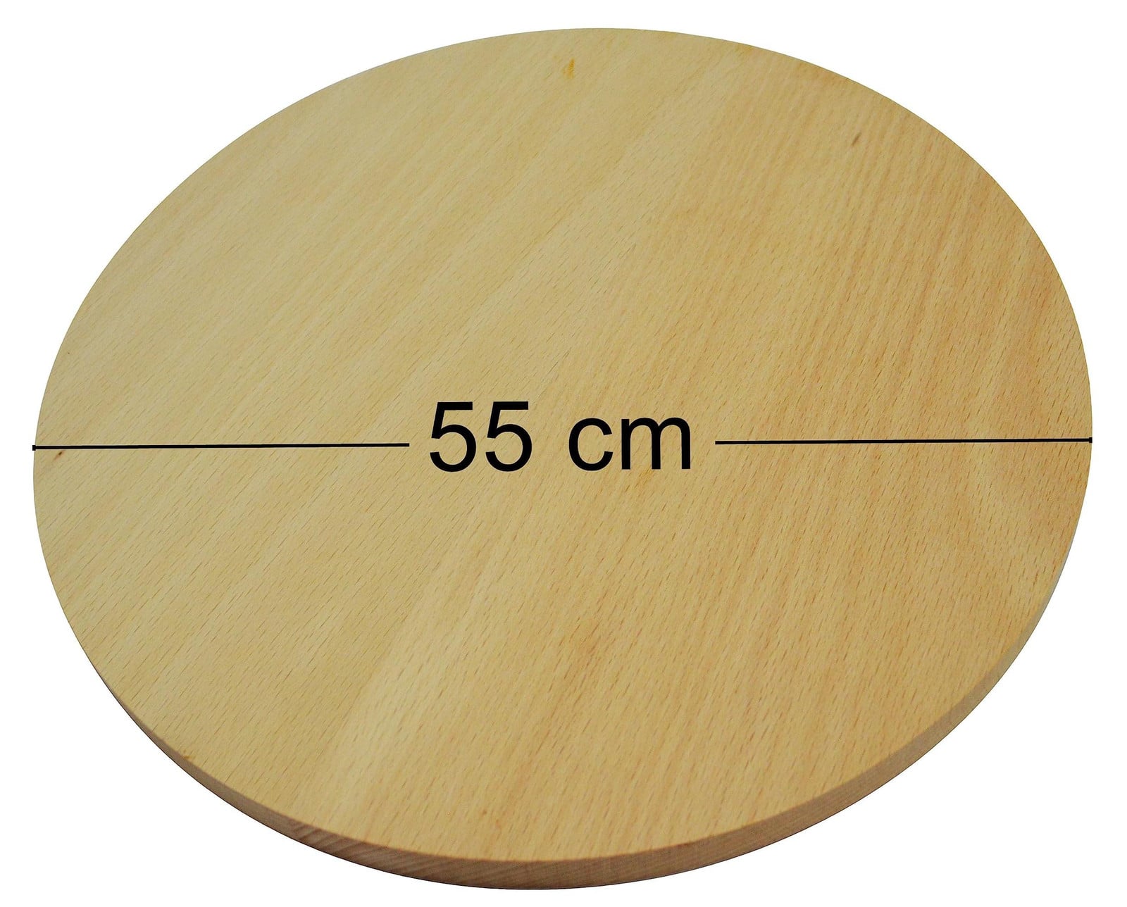 Dripio Ronde dubbelzijdige snijplank van beukenhout, Diameter: 55 cm