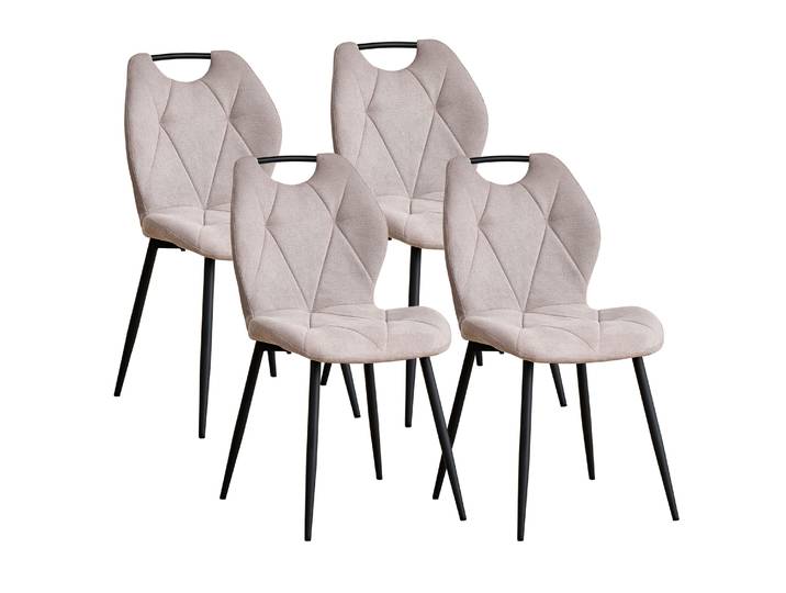 EGOONM 2/4/6 chaises de salle à manger modernes, chaises rembourrées confortables avec pieds en métal pour cuisine/salon/chambre à coucher