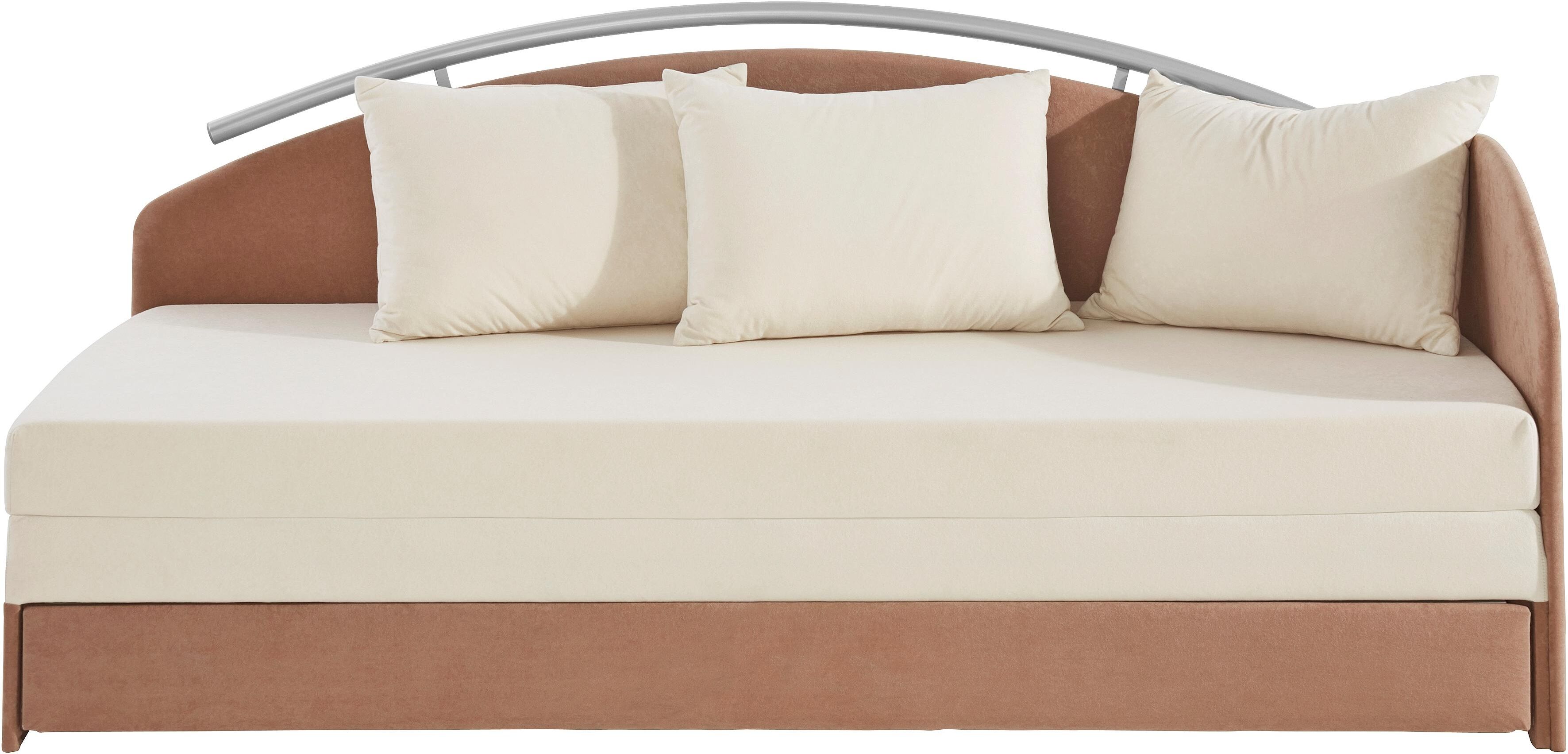 Schlafsofa MAINTAL, braun (cappuccino), Sofas, Schlafsofa
