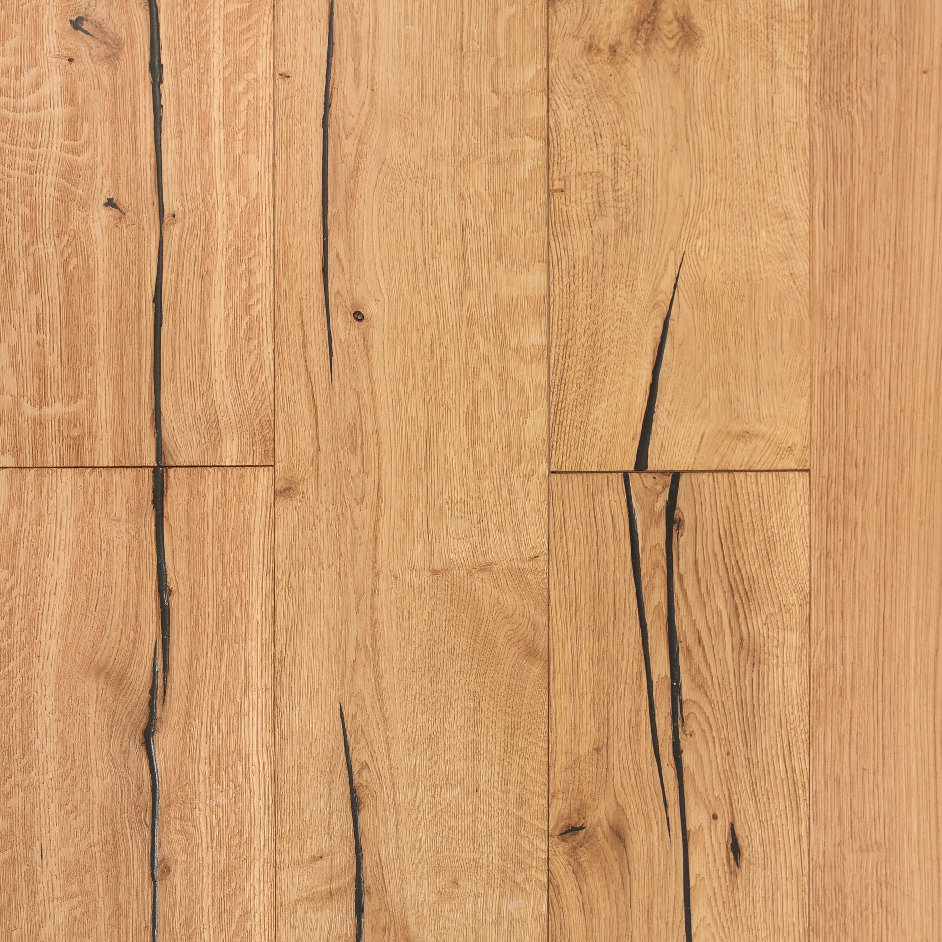 Luxury Flooring Natural Engineered Oak Distressed & Lacquered Flooring - 15mm x 2200mm x 220mm