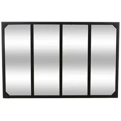 Atmosphera Lola - Schwarzer Metallspiegel, 116 x 2,8 x 75,5 cm