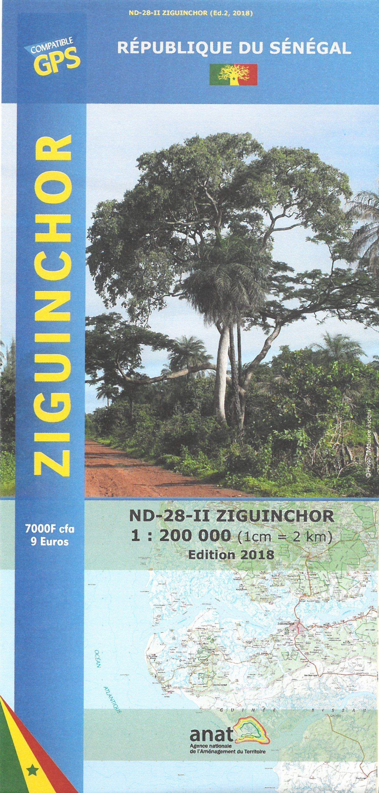 Carte routière - Ziguinchor   Laure Kane