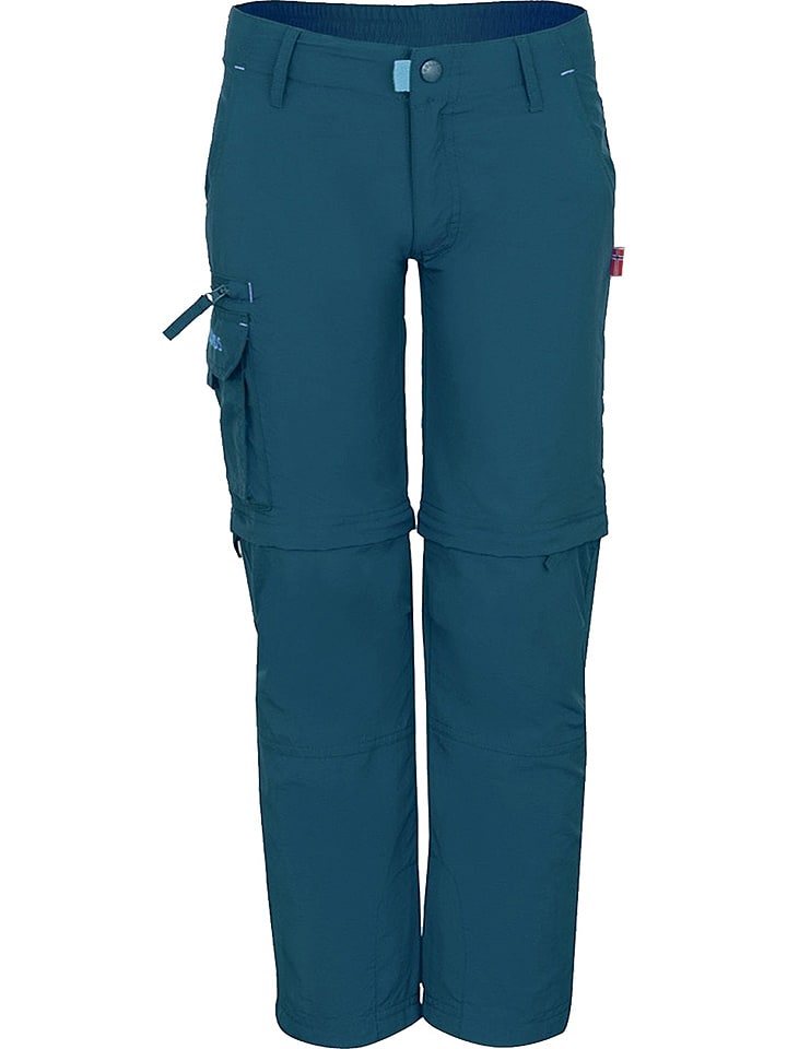Trollkids Zipp-Off-Trekkinghose "Oppland" - Regular fit - in Blau - 104