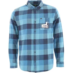 QUIKSILVER MOTHERFLY WH1 Flannelhemd 2023 delph blue - XS