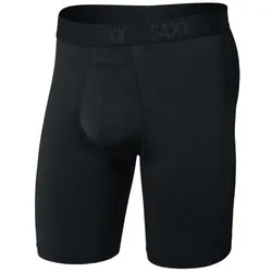 SAXX, Herren, Funktionsunterhose, Smooth Flex Light Compression Long Boxer Brief (L), Schwarz
