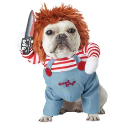 Metamorph Chucky Kostüm für Hunde (M)