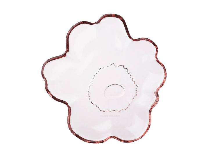Marimekko Assiette en verre Unikko Ø13 cm Pink