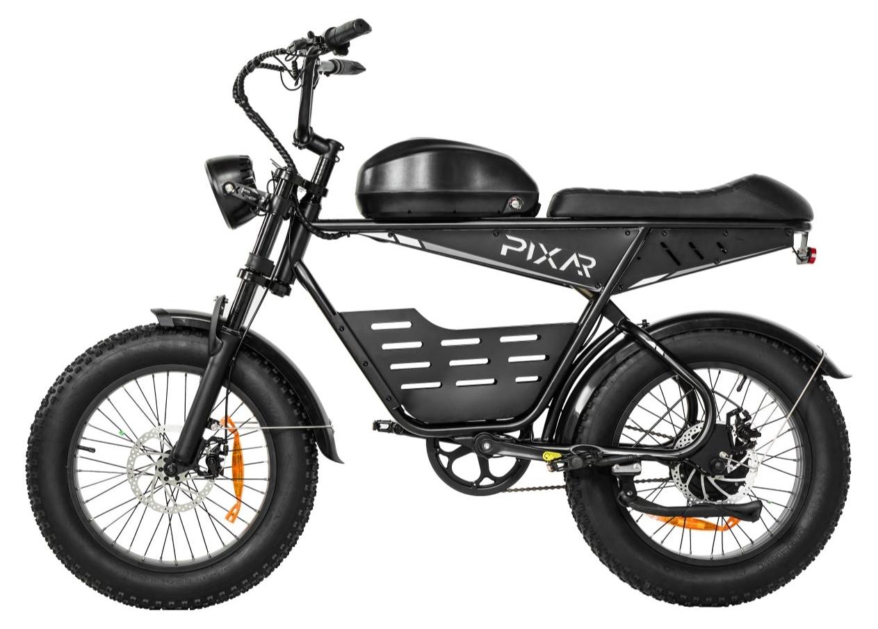 Pixar SUPER V 48V 30AH 20x4 Schwarz Elektrofahrrad Scheibenbremsen