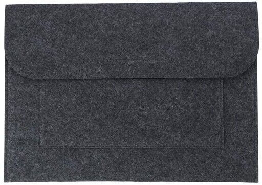 Pochette publicitaire en feutre rPET - Riley PET recyclé gris foncé
