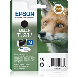 Epson 1er-Pack Tintenpatrone - T1281 - Schwarz - Standardkapazität 5,9 ml - Blister mit Alarm
