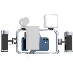 Ulanzi Metal Rig For Smartphone w/ Handgrepen, Weiteres Smartphone Zubehör, Grau