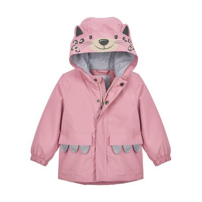 Funktionsjacke "FIOS 10 MNS JCKT", Jungen, Gr. 122/128, rosa (pink), Obermaterial: 100% Polyester.Futter: 100% Polyester, FIRST INSTINCT BY KILLTEC, Jacken Funktionsjacke, Wind- und wasserdichte Kinderjacke im Leo-Design mit Kinnschutz