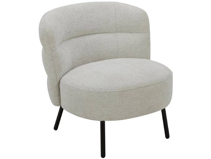Sessel ENNIS Stoff hellgrau