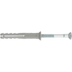FISCHER N 6 x 80 S  N 6 x 80/50 S Nageldübel mit Senkkopf und Nagelschraube,
