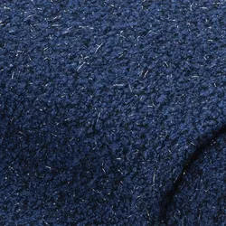 Bouclé mit Glitzer, marine