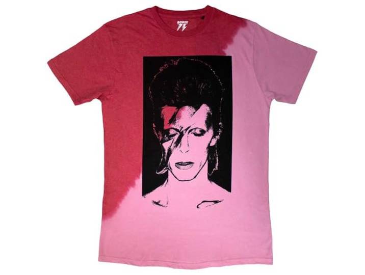 David Bowie Aladdin Sane Dye Wash T Shirt M