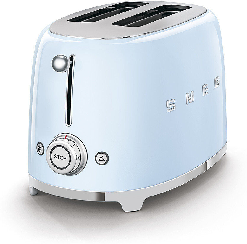 Smeg TSF01 50's Style Retro Two Slice Toaster Pastel Blue 2 - Slice